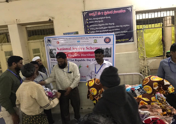Winter Blankets Distribution Camp Lords Institute Of Engineering And