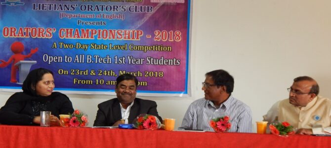 A two days Orator Club Championship