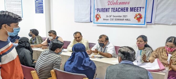 CSE-Parents Teacher Meet-2k21