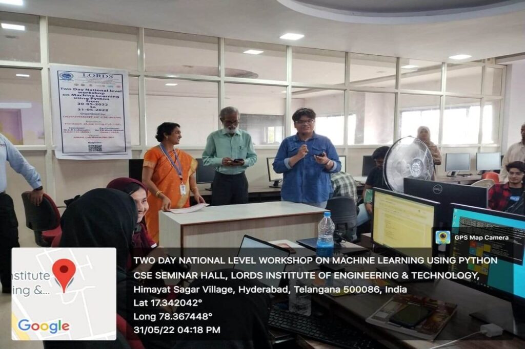 Two day National Workshop on ML using Python - Lords Institute of ...