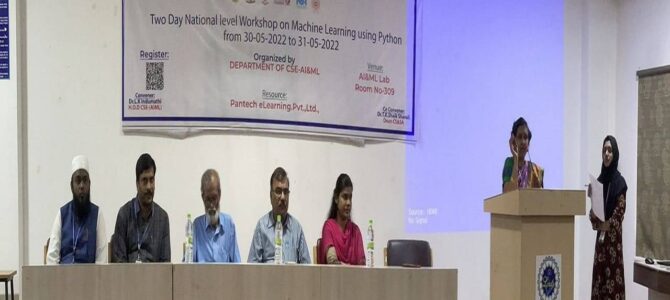 Two day National Workshop on ML using Python