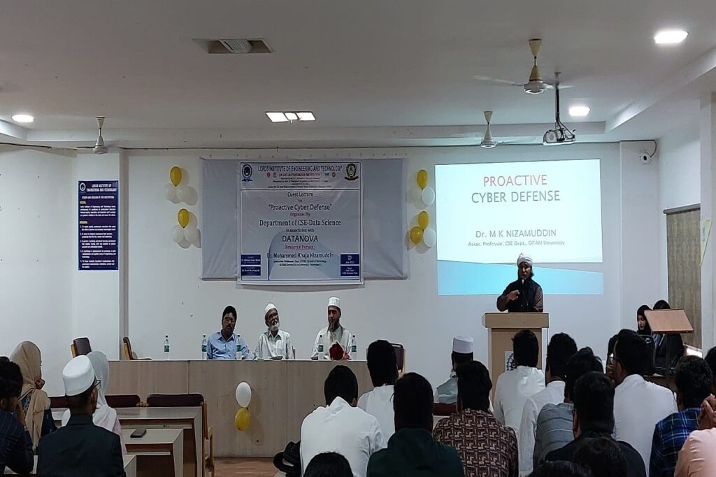 Guest Lecture on Proactive Cyber Defense - Lords Institute of ...