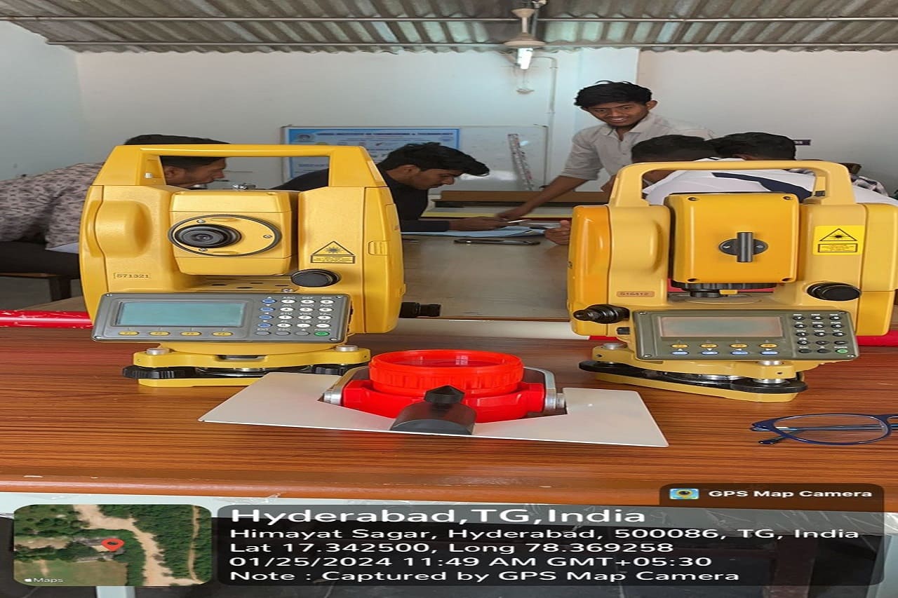 Poster Presentation On Land Survey By Total Station Lords Institute