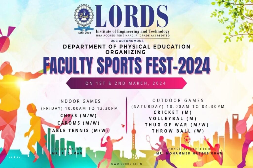 Staff Sports Fest 2024 - Lords Institute of Engineering and Technology