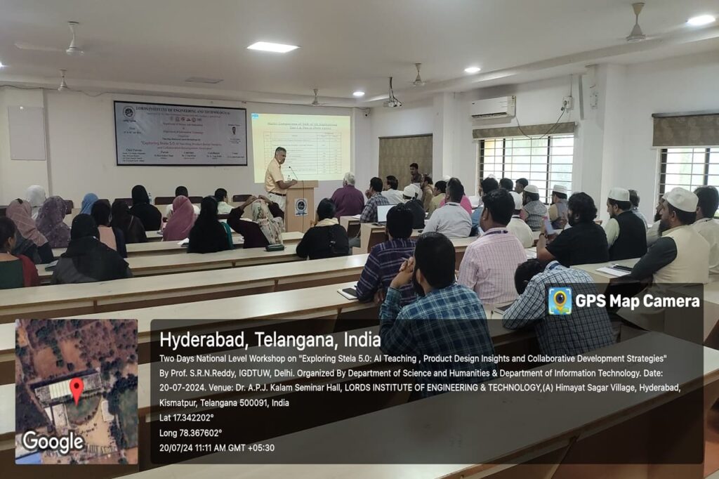 Two Days National Level Workshop on Exploring Stela 5.0:AI Teaching ...