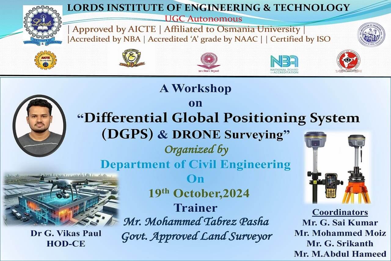 30 Hours certification course on DGPS Drone Surveying Lords 30 Hours certification course on DGPS Drone Surveying Lords