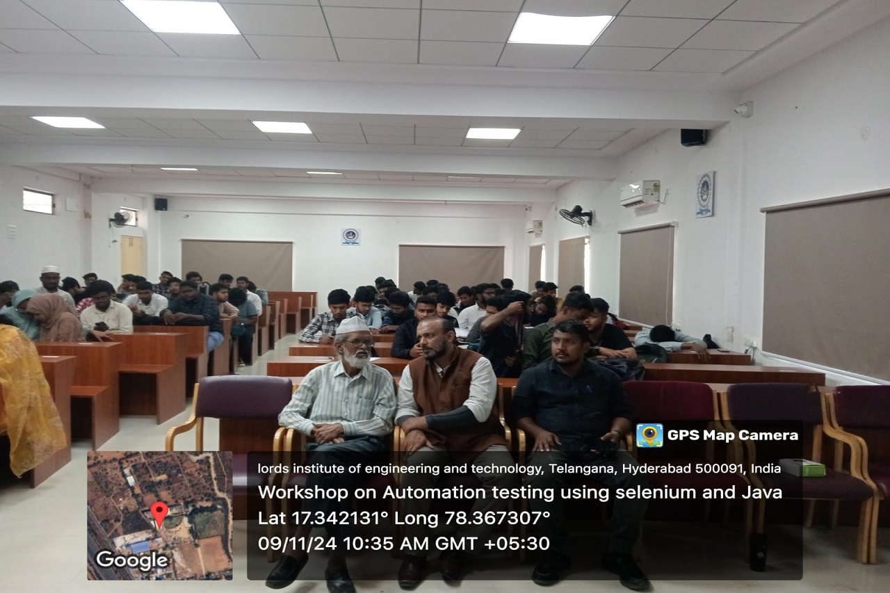 Workshop on Automation Testing using Selenium & Java - Lords Institute ...