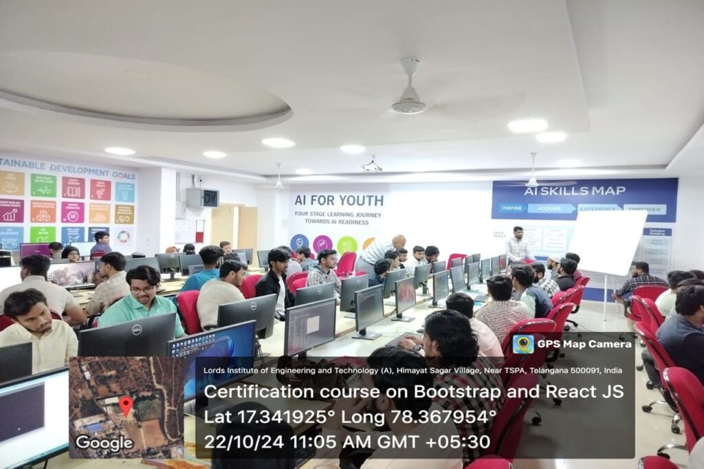 Certification course on Bootstrap & React JS - Lords Institute of ...