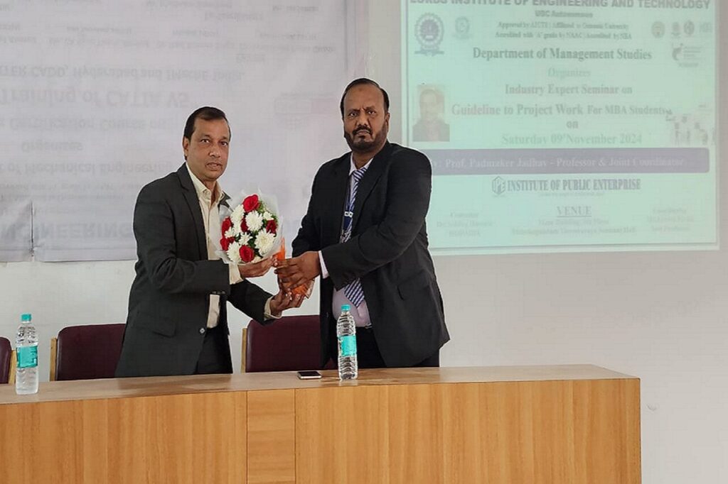 Seminar on guidelines on Project Work - Lords Institute of Engineering ...