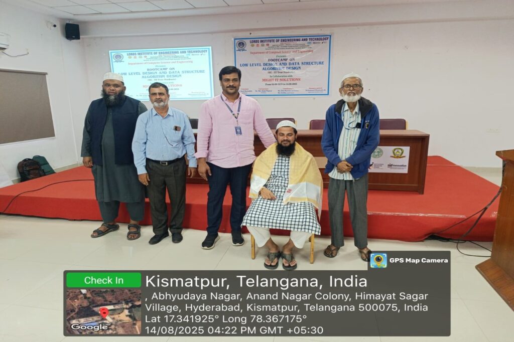 Bootcamp on Low Level Design and DSA - Lords Institute of Engineering ...