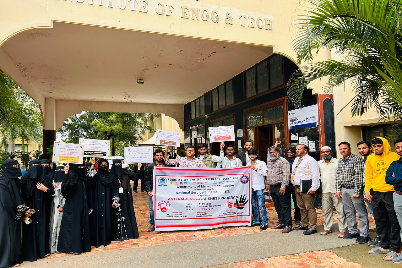 Anti Ragging Awareness Programme Awareness Program on Anti-Ragging (MBA) - Lords Institute of ...