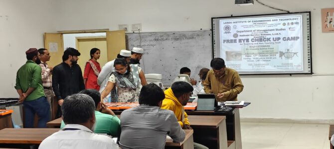 Free Eye Checkup Camp (Teaching and Non-Teaching Staff)
