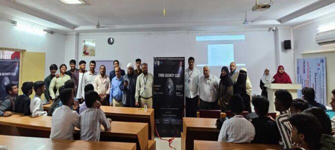 Inauguration Ceremony of the Cyber Security Club Inauguration Ceremony of the Cyber Security Club
