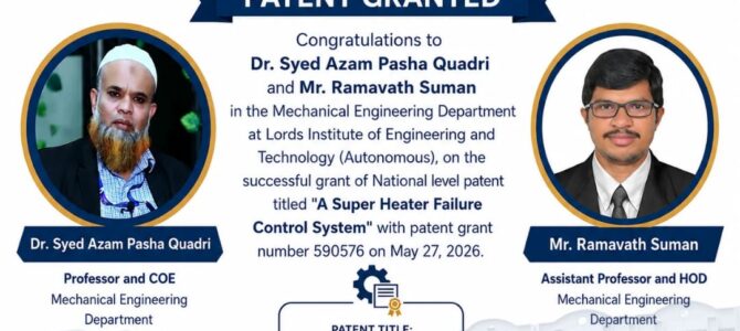 Patent Grant-Super Heater Patent Grant-Super Heater