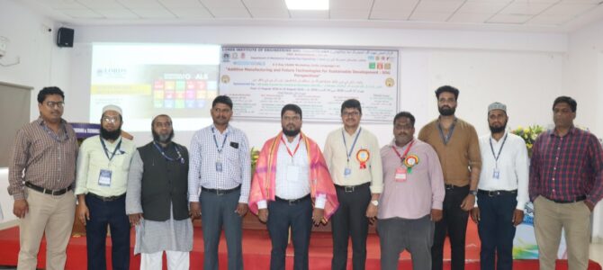 Workshop on Additive Manufacturing and Future Technologies